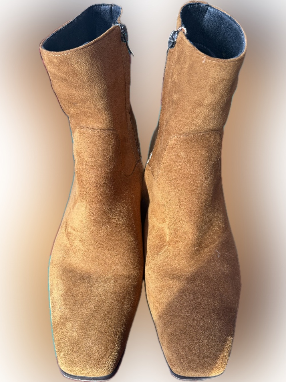 Suede Ankle Boots in Rusty Tan - Women